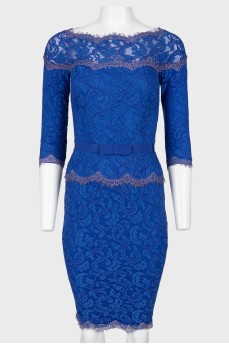 Blue lace dress