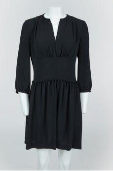 Black flying cut dress