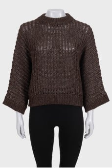 Джемпер oversize із широкими рукавами