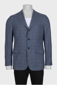 Men's blue cashmere jacket