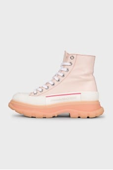 Розовые кожаные ботинки Tread Slick