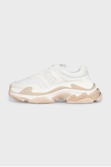 White Triple S Combo Sneakers