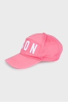 Pink distressed cap