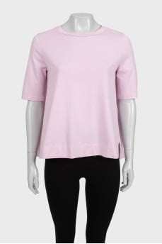 Loose pleated t-shirt