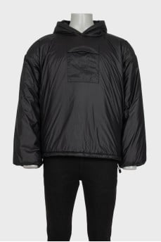 Men's black pullover jacket