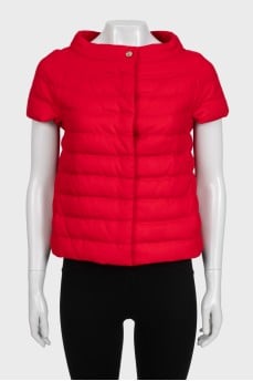 Red cashmere vest