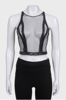 Black transparent top