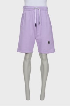 Men's purple shorts with tag