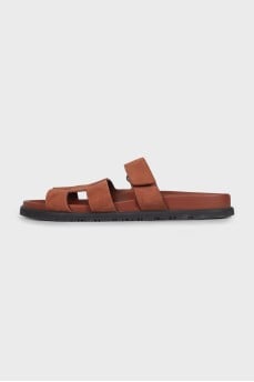 Men's brown Chypre flip-flops