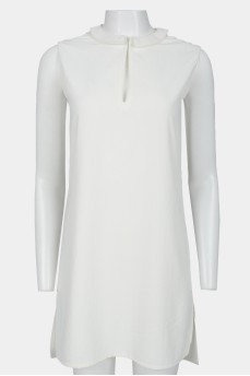 White chest slit tunic