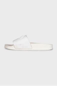 White Dilly flip-flops