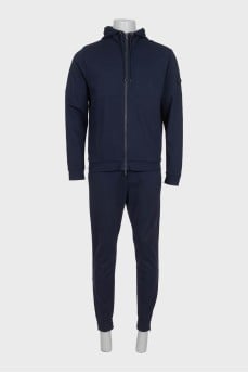 Men's sports suit with blue trousers