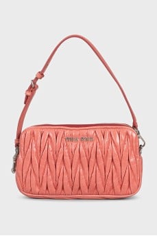 Textured leather mini bag