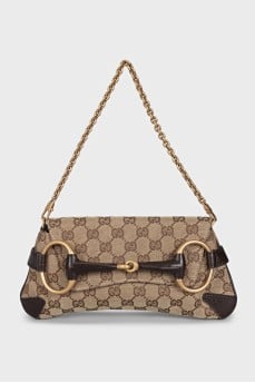 Horsebit textile bag