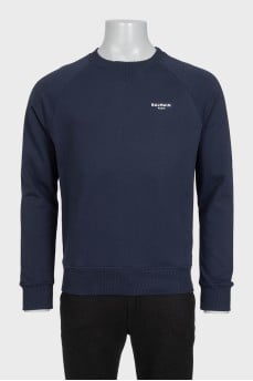 Men's sweatshirt with logo and tag