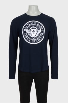 Men's printed long sleeve t-shirt with tag