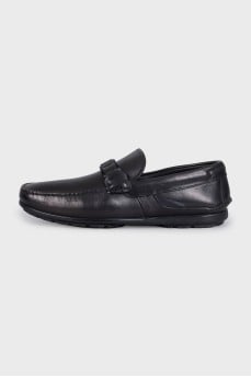 Men's insulated leather moccasins