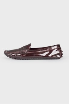 Patent leather loafers