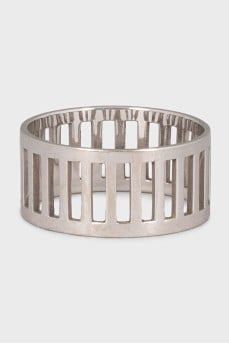 Wide white gold ring