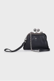 Pasticcino black leather bag