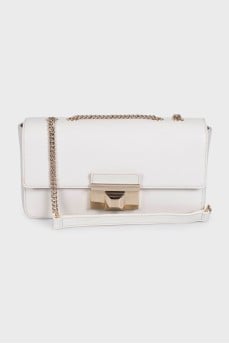 White leather Venere bag