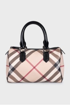 Canvas tote with signature print