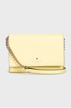 Yellow leather crossbody