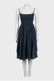 Fitted sundress with thin straps