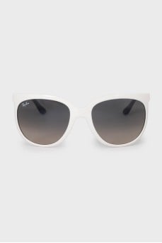 Black and white frame sunglasses