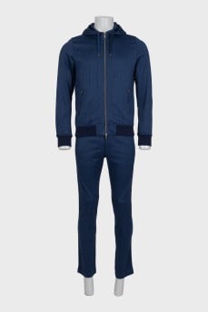 Men's blue printed tracksuit