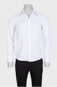 Men's slim fit white shirt