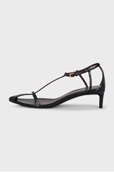Black leather Bella sandals