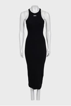 Black bodycon dress