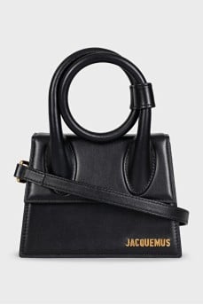 Le Chiquito Noeud Black Leather Bag