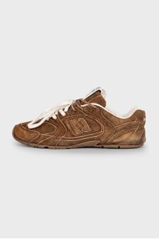 Коричневі кросівки 530 SL by New Balance x Miu Miu