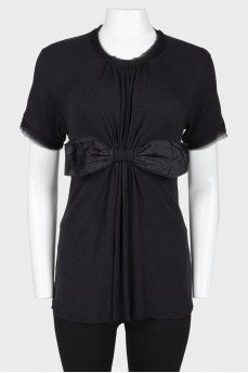 Bow on the waist top