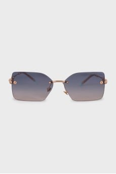 Sunglasses with blue gradient lenses