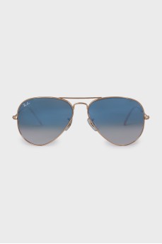 Blue gradient aviator sunglasses