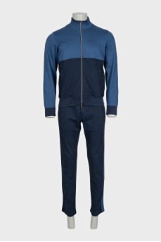 Men's tracksuit with a zip-up jacket