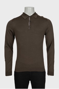 Men's Merino Wool Jumper with Buttons