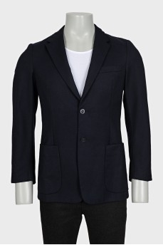 Men's black fitted jacket