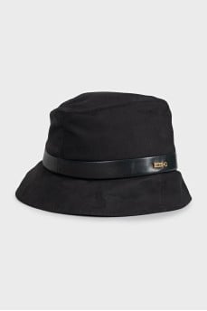 Black silk panama hat