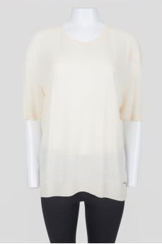 Silk patterned t-shirt
