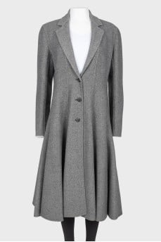 Gray wool coat