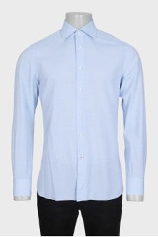 Men's light blue fitted shirt