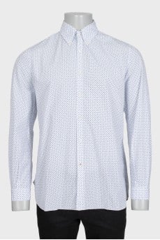 Men's shirt with a small floral print