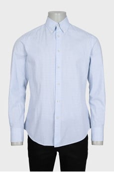 Men's blue checkered shirts