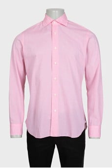 Men's pink button-down shirt