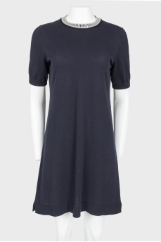 Silver collar dress