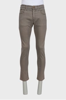 Чоловічі сірі джинси slim fit